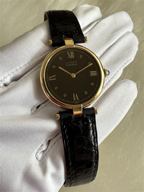 cartier vendome black dial